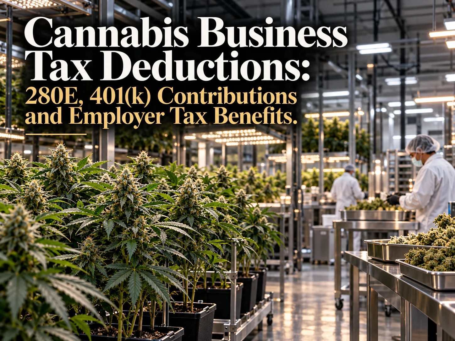 Cannabis Business Tax Deductions: 280E, 401(k) Contributions and Employer Tax Benefits
