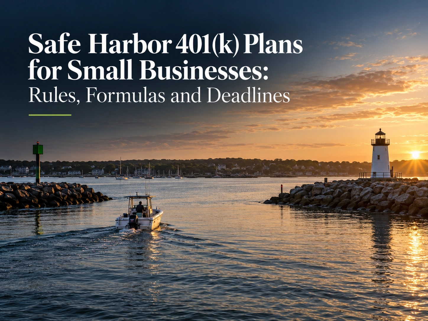 Safe Harbor 401(k) Plans for Small Businesses: Rules, Formulas and Deadlines
