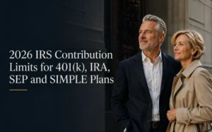 2026 IRS retirement plan contribution limits for 401(k), IRA, SEP and SIMPLE plans | Leading Retirement Solutions