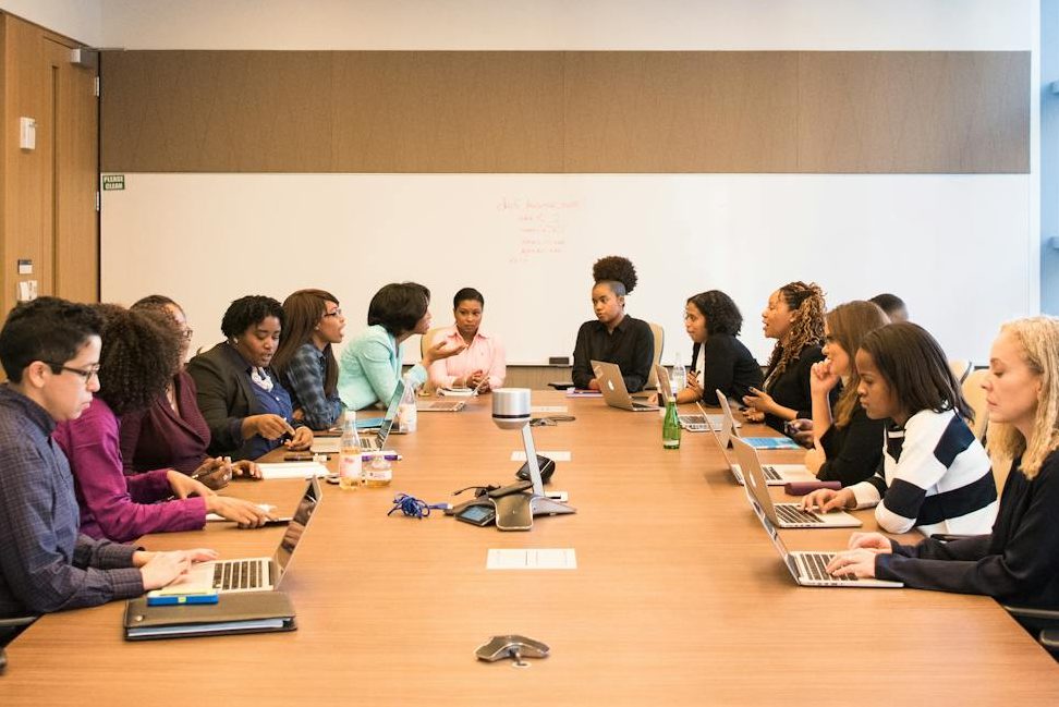 group of people in conference room