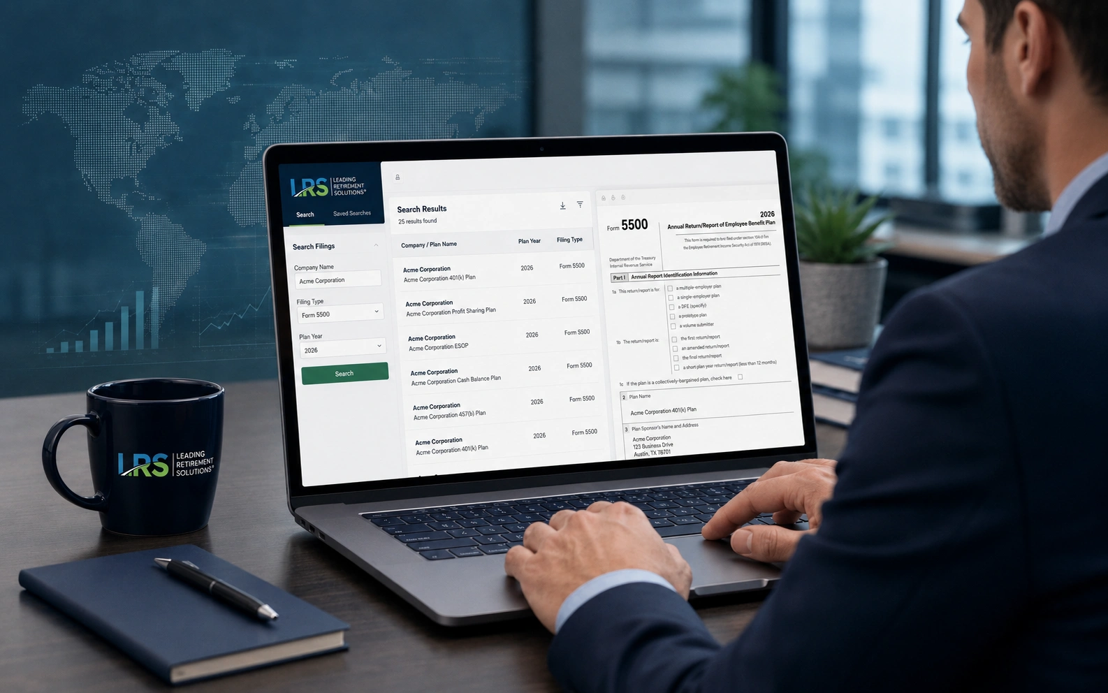 How to Search Form 5500 Filings by Company Name