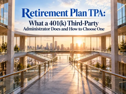 Employer reviewing 401(k) plan administration and compliance testing with a third-party administrator